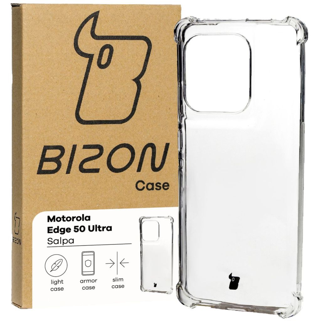 Transparent Bizon Case Salpa for Motorola Edge 50 Ultra