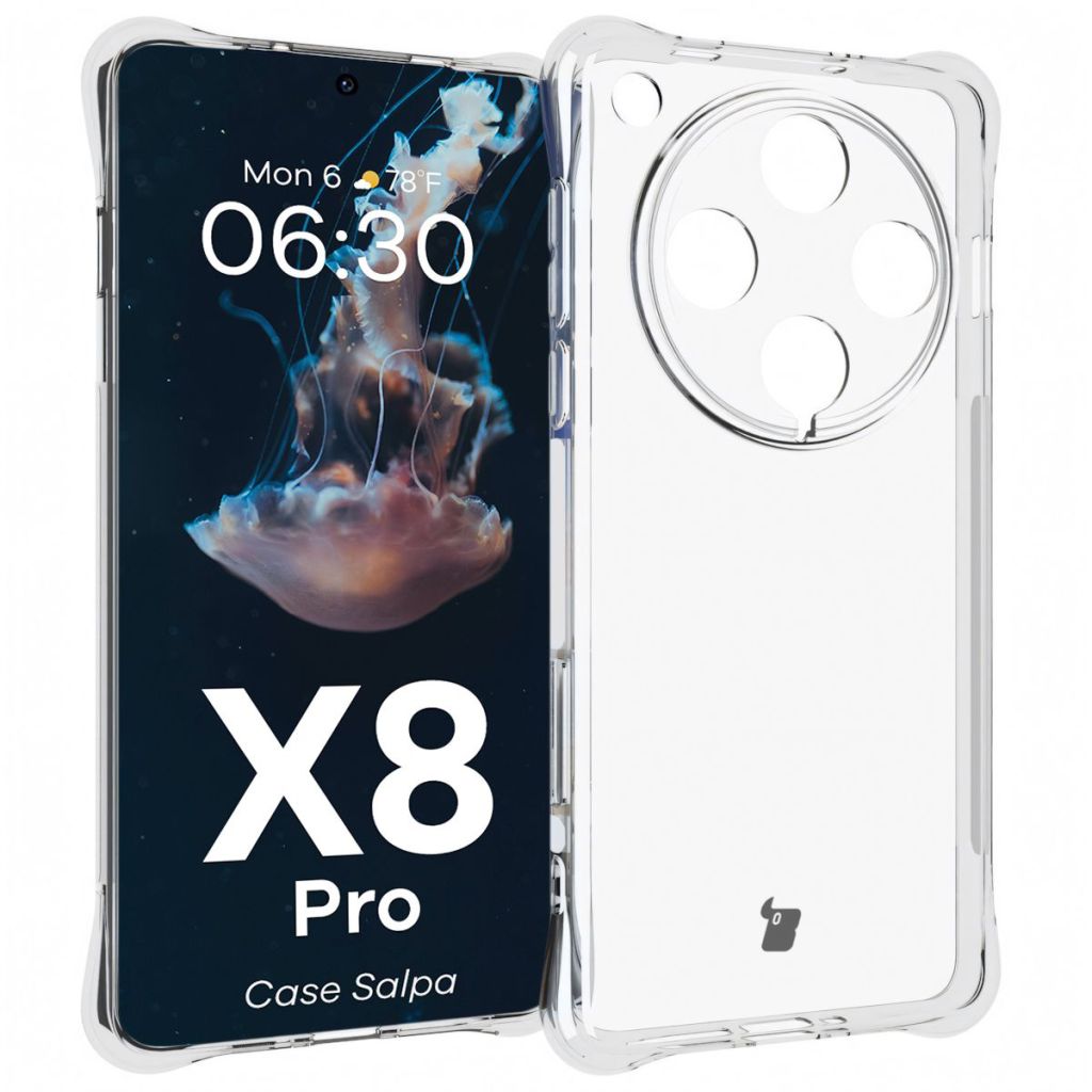 Transparent Bizon Case Salpa for Oppo Find X8 Pro