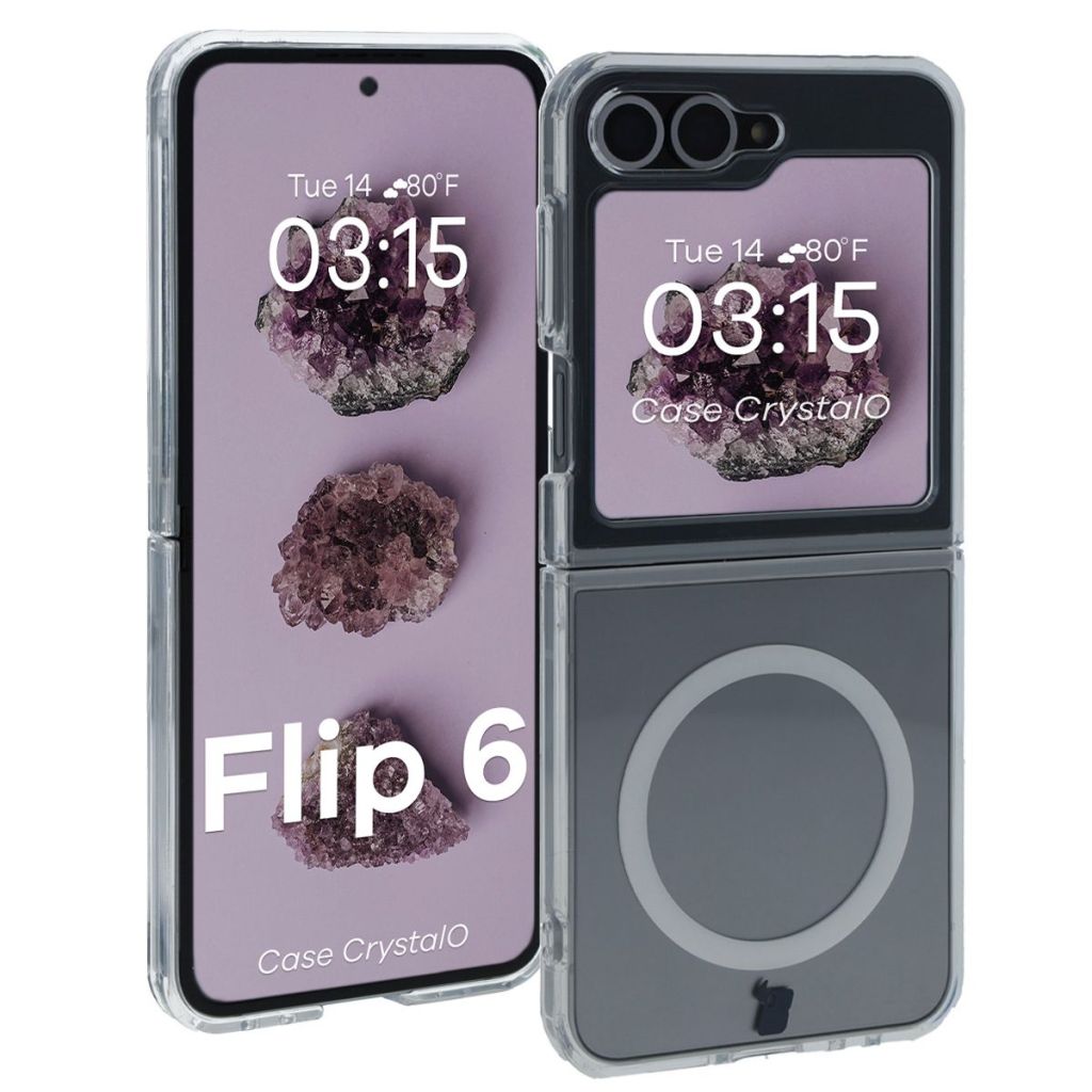 Transparent Bison Case CrystalO for Samsung Galaxy Z Flip6
