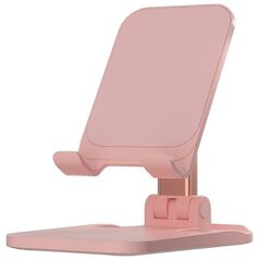 Devia adjustable folding holder stand EL161 for phone tablet pink 6938595364341