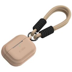 Case for APPLE AIRPODS PRO 1 / 2 Tech-Protect Silicone Rope Cafe Latte creamy 5906302313235
