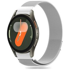 Strap for SAMSUNG GALAXY WATCH 4 / 5 / 5 PRO / 6 / 7 / FE Tech-Protect Milaneseband silver 5906302313778