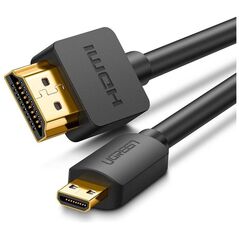 UGREEN HD127 Micro HDMI - HDMI Cable 4K 3D 3m (black) 6957303831043