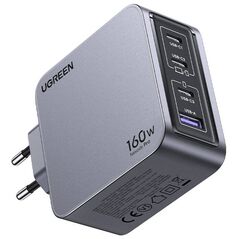 Ugreen Nexode Pro 160W wall charger, GaN, USB + 3x USB-C (gray) 6941876228775