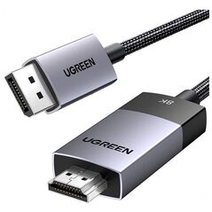 DisplayPort to HDMI cable Ugreen DP115, 8k 60 Hz, 2m (black) 6957303883974