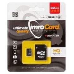 Imro memory card 32GB microSDHC cl. 10 UHS-3 + adapter 5902768015584