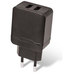 Setty charger 2x USB 2,4A black 5900495758392