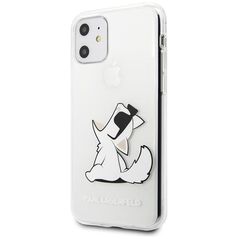 Karl Lagerfeld case for iPhone 11 KLHCN61CFNRC transparent hard case Choupette Fun 3700740466766