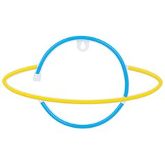 Neon LED Light SATURN yellow blue Bat + USB FLNE11 Forever Light 5900495956170