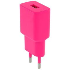 Setty charger 1x USB 2,4A LSIM-A-126 pink 5900495033000