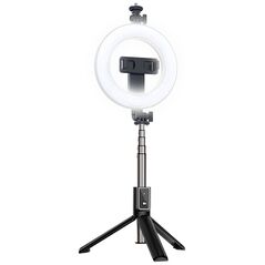 XO selfie stick Bluetooth tripod SS12 black 95cm with LED lamp 6920680846122