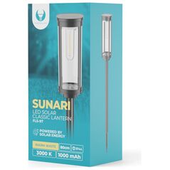 SUNARI Solar Lamp LED FLS-97 CLASSIC Post 3000K 1000mAh Ni-MH Forever Light 5907457720725