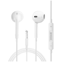BWOO wired earphones 3.5mm stereo white 6933654801249