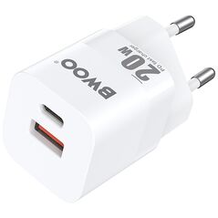 BWOO 20W mini wall charger CDA156 USB-C, USB-A 6933654811873
