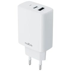 Maxlife MXTC-10-20AC PD QC charger 1x USB-C 1x USB 20W white 5907457789838