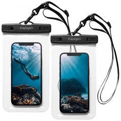 Spigen Spigen - (2 pack) Waterproof Case (A601) - IPX8, for Phone 3.5 - 7" - Clear 8809756648588 έως 12 άτοκες Δόσεις