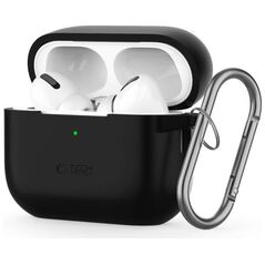 Case for APPLE AIRPODS PRO 1 / 2 Tech-Protect Silicone Hook black 5906302313297