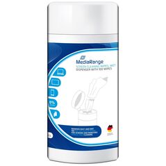 MediaRange Screen Cleaning Wipes Wet (100) (MR720) έως 12 άτοκες Δόσεις