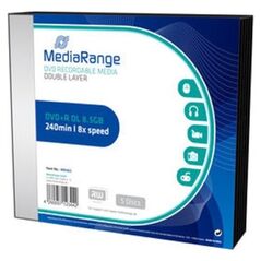 MediaRange DVD+R Dual Layer 240' 8.5GB 8x Slimcase Pack x 5 (MR465) έως 12 άτοκες Δόσεις