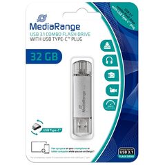 MediaRange USB 3.0 Combo Flash Drive with USB Type-C™ plug, 32GB (MR936) έως 12 άτοκες Δόσεις