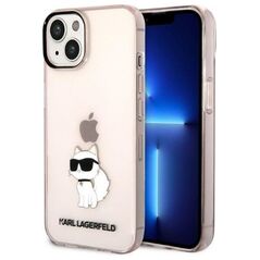 Karl Lagerfeld case for iPhone 14 6,1&quot; KLHCP14SHNCHTCP pink hardcase Ikonik Choupette 3666339087166
