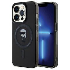 Karl Lagerfeld case for iPhone 15 Pro 6,1&quot; KLHMP15LHFCKNOK black HC Magsafe IML Ikonik 3666339162177