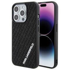 Karl Lagerfeld case for iPhone 15 Pro 6,1&quot; KLHCP15L3DMKRLK black HC 3D Multi Logo 3666339164331