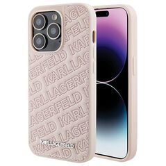 Karl Lagerfeld case for iPhone 15 Pro Max 6,7&quot; KLHCP15XPQKPMP pink HC QUILTED K PATTERN 3666339165185