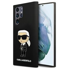 Karl Lagerfeld case for Samsung Galaxy S24 Ultra KLHCS24LSNIKBCK black HC SILICONE NFT IKONIK 3666339242312