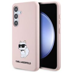 Karl Lagerfeld case for Samsung Galaxy S24 Plus KLHCS24MSNCHBCP pink HC SILICONE NFT CHOUPETTE 3666339242367