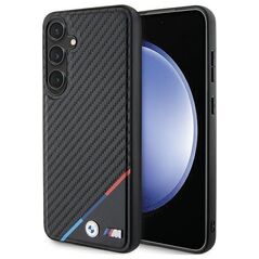 BMW case for Samsung Galaxy S24 black Carbon Tricolor Line MagSafe 3666339242688