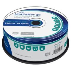 MediaRange DVD+R Dual Layer 240' 8.5GB 8x Cake Box x 25 (MR469) έως 12 άτοκες Δόσεις