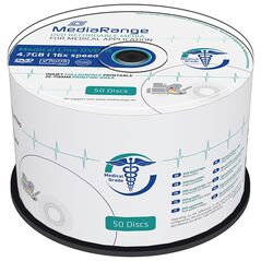 MediaRange Medical Line DVD-R 120' 4.7GB 16x Inkjet Fullsurface Printable Cake Box x 50 (MR429) έως 12 άτοκες Δόσεις