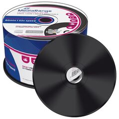 MediaRange Vinyl CD-R 80' 700MB 52x Inkjet Printable, Black dye Cake x 50 (MR226) έως 12 άτοκες Δόσεις
