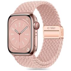 Strap for APPLE WATCH 3 / 4 / 5 / 6 / 7 / 8 / 9 / SE (38 / 40 / 41 MM) Tech-Protect Nylonmag Dusty pink 5906302312856