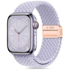 Strap for APPLE WATCH 3 / 4 / 5 / 6 / 7 / 8 / 9 / SE (38 / 40 / 41 MM) Tech-Protect Nylonmag Periwinkle purple 5906302312863
