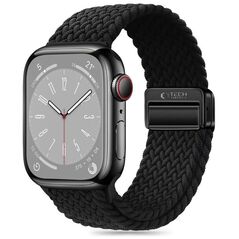 Strap for APPLE WATCH 3 / 4 / 5 / 6 / 7 / 8 / 9 / SE (38 / 40 / 41 MM) Tech-Protect Nylonmag black 5906302312870