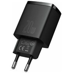 Baseus Φορτιστής Χωρίς Καλώδιο με Θύρα USB-A και Θύρα USB-C 20W Power Delivery / Quick Charge 3.0 Μαύρος (CCXJ-B01) (BASCCXJB01) έως 12 άτοκες Δόσεις