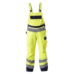 Lahti Pro Spodnie ostrzegawcze ogrodniczki Premium żółte S (L4110701)