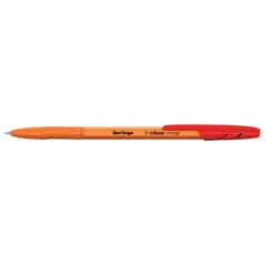 Berlingo Berlingo, pióro kulkowe, czerwony, 50szt, 0.7mm, Tribase Orange