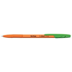 Berlingo Berlingo, pióro kulkowe, zielony, 50szt, 0.7mm, Tribase orange