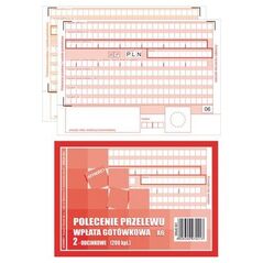 Staples Druk akcydensowy polecenie przelewu A6 1+1 200/kpl