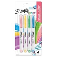 Sharpie Kup Przydasie Sharpie-zestaw zakreślaczy S-note 4 szt