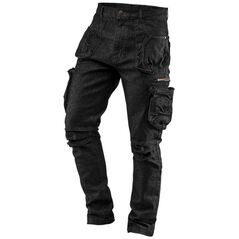 Neo Spodnie robocze 5-kieszeniowe DENIM, czarne, rozmiar XXXL