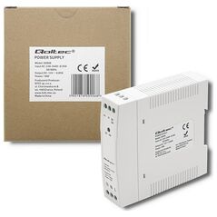 Qoltec Zasilacz na szynę DIN | 10W | 12V | 0.83A | Biały | Slim