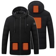 Mozos HJ3 Ogrzewana elektryczna kurtka unisex r. XL, Czarna