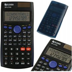 Kalkulator Eleven ELEVEN kalkulator naukowy czarny, zasilanie bateryjne i solarne SR270N