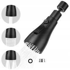 Noveen Przedłużka do baterii  dwufunkcyjna NOVEEN XL1077 black