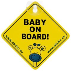Akuku A0645 ZAWIESZKA/PRZYSSAWKA BABY ON BOARD