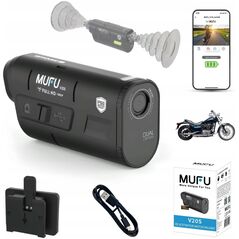 Wideorejestrator MUFU WIDEOREJESTRATOR MOTOCYKLOWY MUFU MOTOCAM V20S FULLHD 7H KAMERA NA MOTOCYKL
